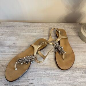 Vince Camuto, size 8, jeweled sandal.